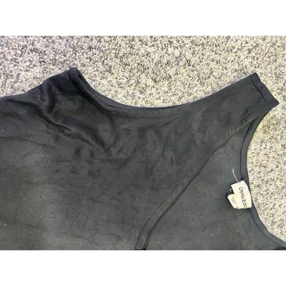 Open Edit Maxi Reversible Tank Dress, Women’s XS Black Modal, Side Slits Capsule - Picture 6 of 13